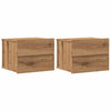 Seinäkaapit 2 kpl Artisan Oak 40x32x30 cm