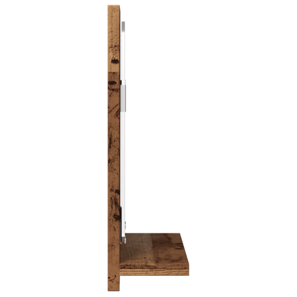 Vanha puu kylpyhuoneen peilikaappi Jiiajing 40x11x37cm (puinen)