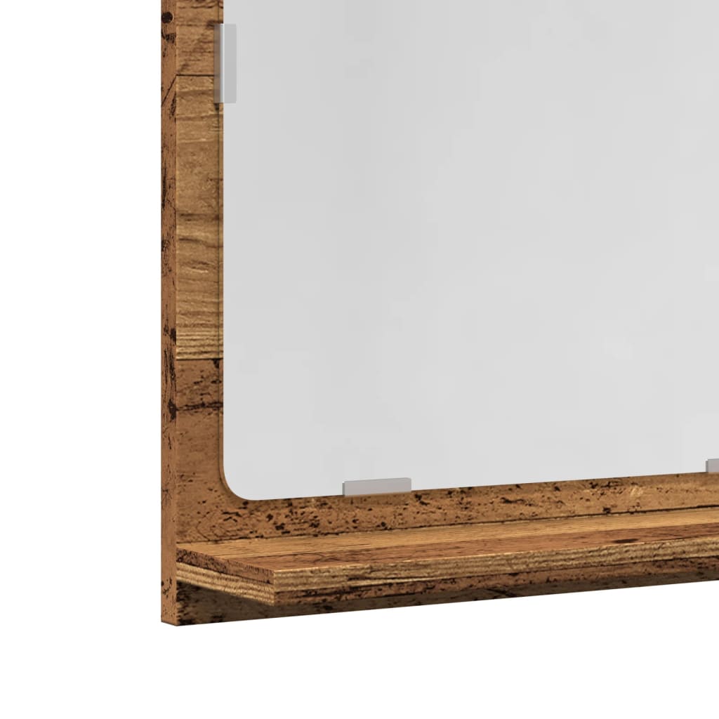 Vanha puu kylpyhuoneen peilikaappi Jiiajing 40x11x37cm (puinen)