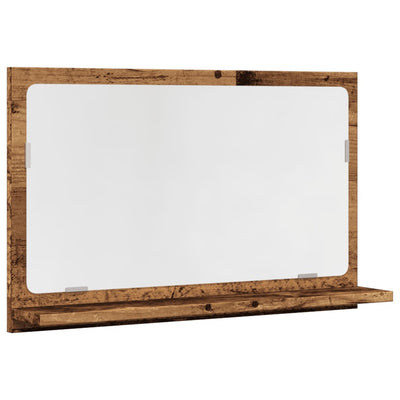 Kylpyhuoneen peilikaappi vanha puu 60x11x37 cm tekninen puu
