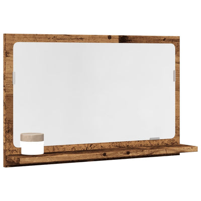 Kylpyhuoneen peilikaappi vanha puu 60x11x37 cm tekninen puu