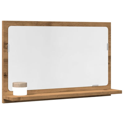 Kylpyhuoneen peilikaappi tammi 60x11x37 cm tekninen puu