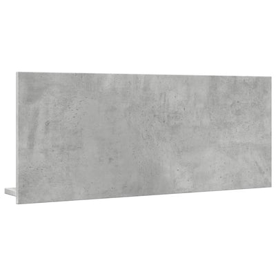Kylpyhuoneen peilikaappi betoninharmaa 90x11x37 cm tekninen puu