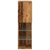 TV-taso LED-valoilla vanha puu 30,5x30x102 cm