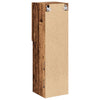 TV-taso LED-valoilla vanha puu 30,5x30x102 cm