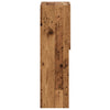 TV-kaapit LED-valoilla 2 kpl vanha puu 30,5x30x102 cm