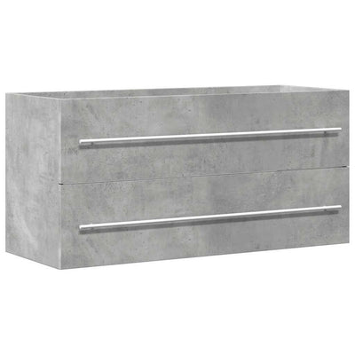 Allaskaappi betoninharmaa 100x38,5x48 cm lastulevy