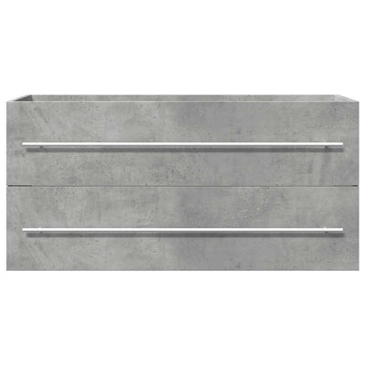 Allaskaappi betoninharmaa 100x38,5x48 cm lastulevy