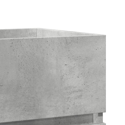 Betoninharmaa allaskaappi Portaru 100x38,5x45cm (puinen)