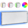 Kylpyhuoneen LED-peili harmaa Sonoma 100x8,5x37 cm tekninen puu
