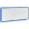 Kylpyhuoneen LED-peili harmaa Sonoma 100x8,5x37 cm tekninen puu