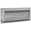 Kylpyhuoneen LED-peili harmaa Sonoma 100x8,5x37 cm tekninen puu