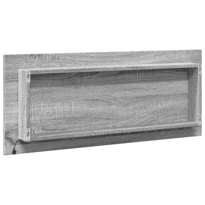 Kylpyhuoneen LED-peili harmaa Sonoma 100x8,5x37 cm tekninen puu