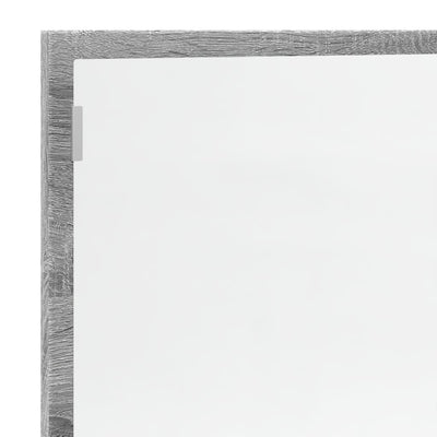 Kylpyhuoneen LED-peili harmaa Sonoma 100x8,5x37 cm tekninen puu