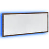Kylpyhuoneen LED-peili ruskea tammi 100x8,5x37 cm tekninen puu