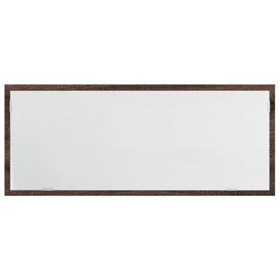 Kylpyhuoneen LED-peili ruskea tammi 100x8,5x37 cm tekninen puu