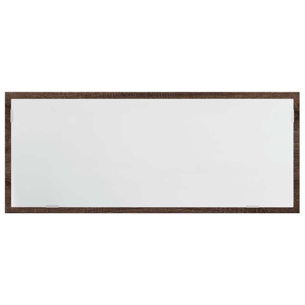 Ruskea tammi kylpyhuoneen led-peili Destiny 100x8,5x37cm (puinen)