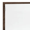 Kylpyhuoneen LED-peili ruskea tammi 100x8,5x37 cm tekninen puu