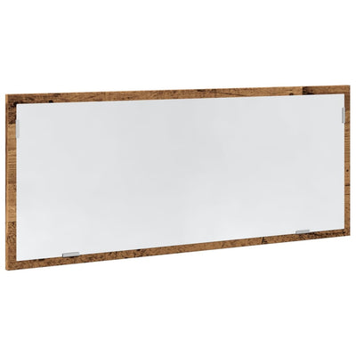 Kylpyhuoneen LED-peili vanha puu 100x8,5x37 cm tekninen puu
