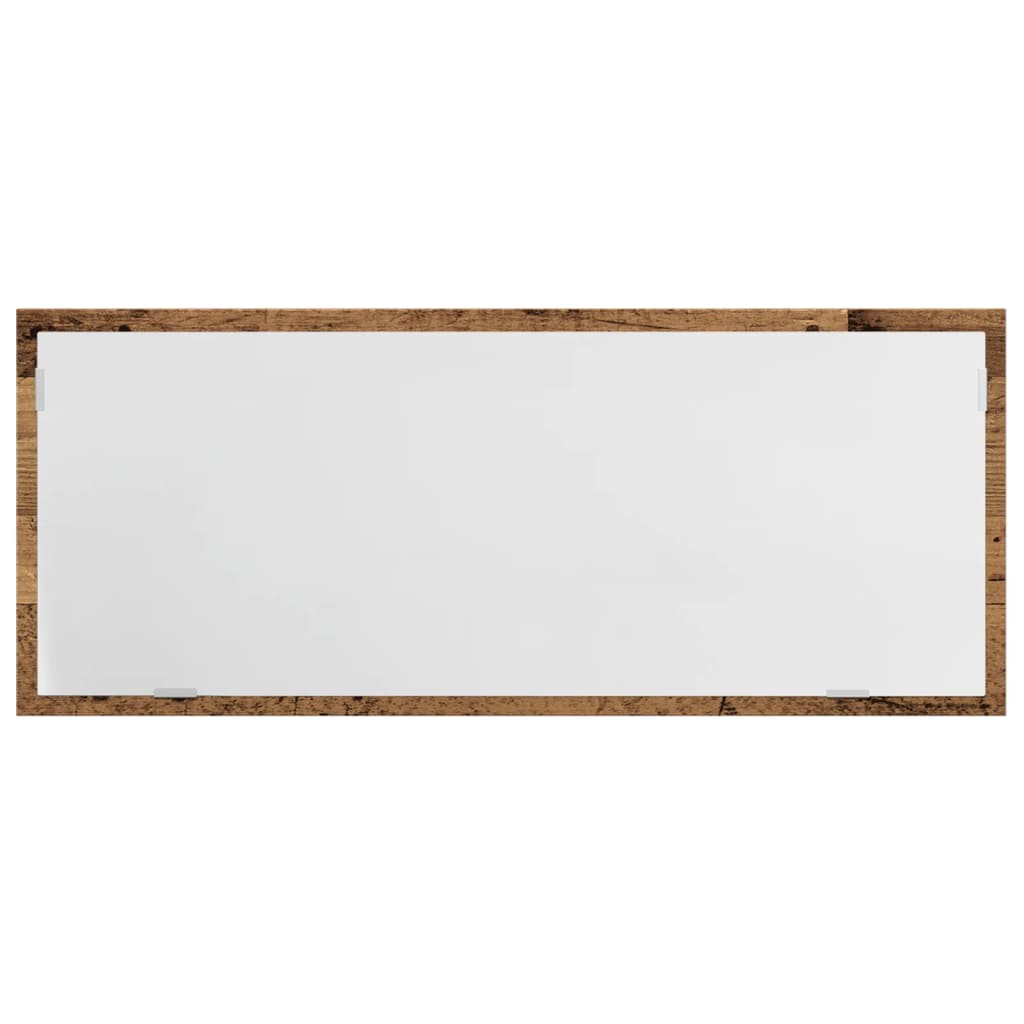 Vanha puu kylpyhuoneen led-peili Destiny 100x8,5x37cm (puinen)