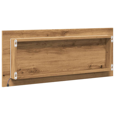 Kylpyhuoneen LED-peili tammi 100x8,5x37 cm tekninen puu