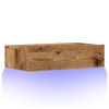 TV-kaappi LED-valoilla Vanha puu 60x35x15,5 cm