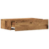TV-kaappi LED-valoilla Vanha puu 60x35x15,5 cm