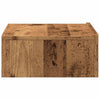 TV-kaappi LED-valoilla Vanha puu 60x35x15,5 cm