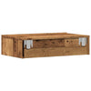 TV-kaappi LED-valoilla Vanha puu 60x35x15,5 cm