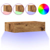 2-osainen TV-kaappisarja LED-valoilla Vanha puu 60x35x15,5 cm