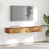 2-osainen TV-kaappisarja LED-valoilla Vanha puu 60x35x15,5 cm