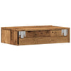 2-osainen TV-kaappisarja LED-valoilla Vanha puu 60x35x15,5 cm