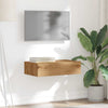 TV-kaappi LED-valoilla käsityöläinen tammi 60x35x15,5 cm