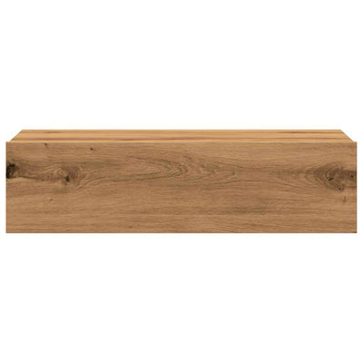 TV-kaappi LED-valoilla käsityöläinen tammi 60x35x15,5 cm