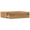 TV-kaappi LED-valoilla käsityöläinen tammi 60x35x15,5 cm