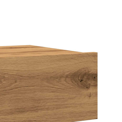 TV-kaappi LED-valoilla käsityöläinen tammi 60x35x15,5 cm