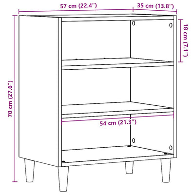 Vanha puu senkki Emmanoil 57x35x75cm (puinen)