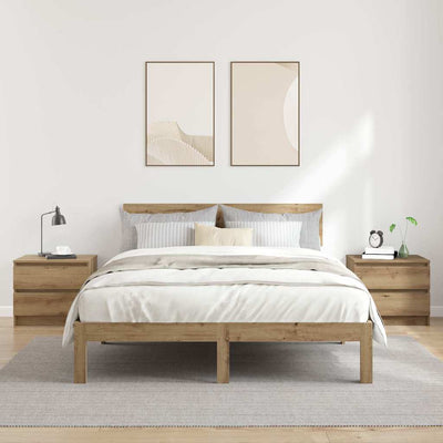 Tammi yöpöytäkaapit Geavidan (2 kpl käsityöläinen suunniteltu puu)