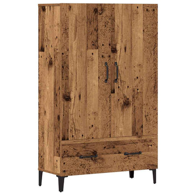 Kaappi vanhaa puuta 70x31x115 cm tekninen puu