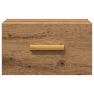 Artesaani tammi seinäkiinnitettävä yöpöytä Bob 35x35x20cm