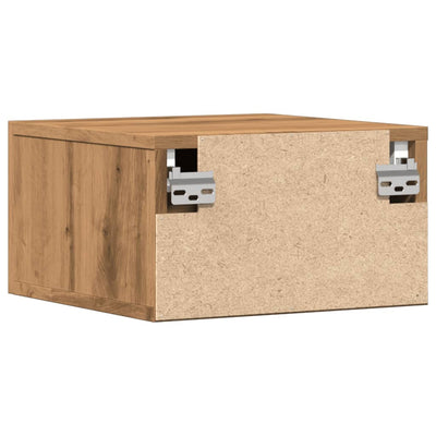 Artesaani tammi seinäkiinnitettävä yöpöytä Bob 35x35x20cm