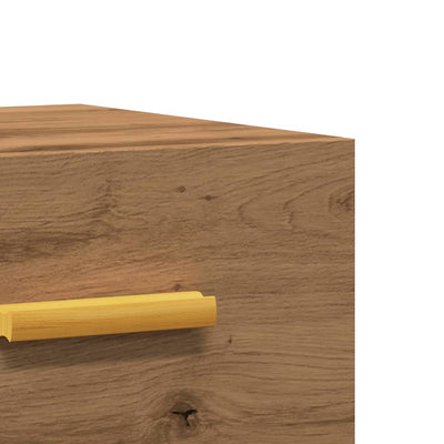 Artesaani tammi seinäkiinnitettävä yöpöytä Bob 35x35x20cm