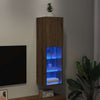 Artesaani tammi tv-taso led-valoilla Misu 30,5x30x102cm