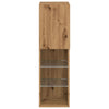 TV-taso LED-valoilla artesaani tammi 30,5x30x102 cm
