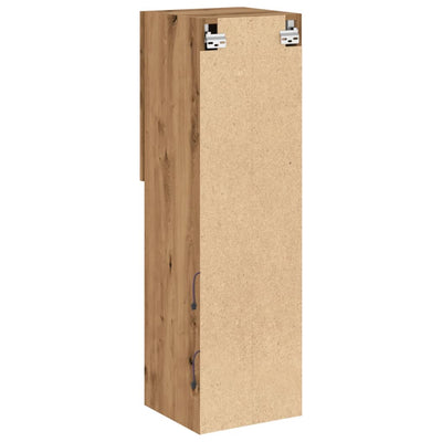 TV-taso LED-valoilla artesaani tammi 30,5x30x102 cm