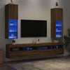 Artesaani tammi tv-kaapit Misu 30,5x30x102cm (led-valoilla 2 kpl)