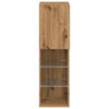 TV-kaapit LED-valoilla 2 kpl artesaani tammi 30,5x30x102 cm
