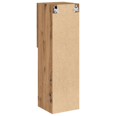 TV-kaapit LED-valoilla 2 kpl artesaani tammi 30,5x30x102 cm