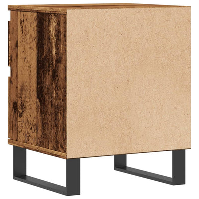 Yöpöytäkaapit 2 kpl vanhaa puuta 40x35x50 cm tekninen puu