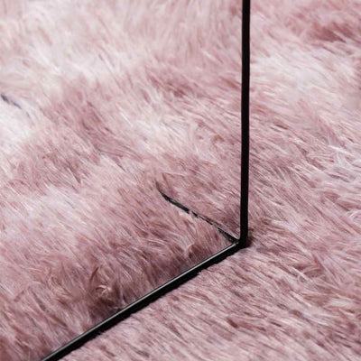 Pörrömatto korkeanukkainen NAVARRA pölypinkki 60x100 cm